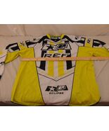 Adult Men&#39;s Eclipse Yellow Black White REF Motocross Pullover Shirt Top ... - $195.10 MXN