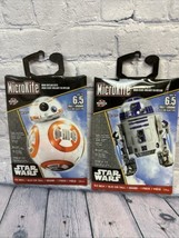 (2) New Star Wars BB-8 R2-D2 Mini Mylar Kite 6.5" Micro Kite X Kites Disney 05 - $7.70