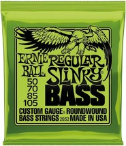 Ernie Ball Regular Slinky Nickel Wound Bass Guitar Strings, 50-105 Gauge... - £27.90 GBP