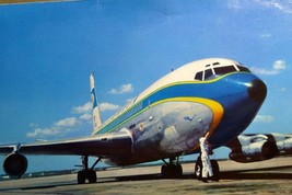 Lufthansa 720 B Boeing Airlines Airplane Blue Sky parked Postcard Unpost... - $6.68