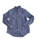 Ralph Lauren Blue White Check Cotton Long Sleeve Button Down Shirt Boys ... - £14.21 GBP