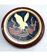 Vtg 1976 USA Bicentennial Red &amp; Gold Soaring Eagle Pinback Button Flags ... - $223.54 MXN
