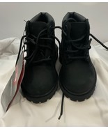 Timberland Black Leather/Suede Boots Primaloft Toddler  Sz 4 Gift - $337.28 MXN