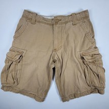 Aeropostale Drawstring Cargo Shorts Mens Size 29 Khaki Aero - $13.96