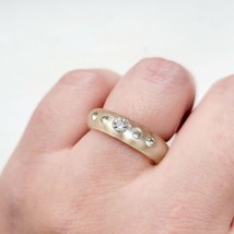 Vintage White Rhinestone Ring, size 6.5 - $29.99
