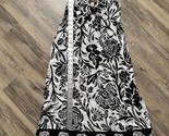 Knox Rose Dress XS Sleeveless Fit Flare Adjustable  Black White Floral S... - $19.34