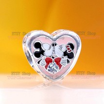 2023 Valentine&#39;s day Disney Parks Mickey and Minnie Mouse Valentines Charm - £14.21 GBP