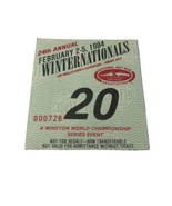 Vtg 80&#39;s 1984 NHRA WINSTON WINTERNATIONALS L.A. 3.5&quot;x 3&quot; TICKET STUB HOT... - $993.10 MXN