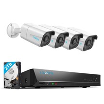 REOLINK RLK8-800B4 4K Security Camera System - H.265 4pcs 4K PoE Security Camera - £586.71 GBP