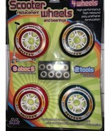 Motiv Scooter Replacement Wheels and Bearings 4 Wheels, 8 Bearings, 2 Tools - $242.33 MXN
