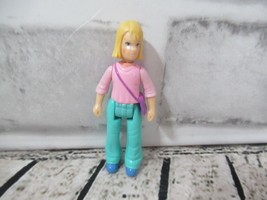 Fisher Price Sweet Streets dollhouse Blonde pink school student girl doll purse  - £5.41 GBP