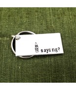Gnome Saying? Keychain, Gnome Jewelry, Garden Gnomes, Gnome Keychain - $10.95
