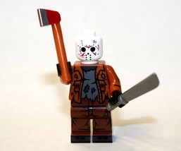 Minifigure Custom Toy Jason Bloody Mask Friday the 13th Monster Horror - £4.29 GBP