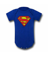 Superman Classic Symbol Infant Snapsuit Blue - £19.64 GBP