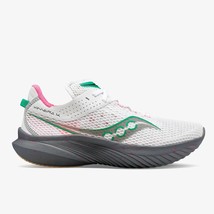 Saucony women&#39;s kinvara 14 running shoes - medium with in White/Gravel - size 7 - $90.09