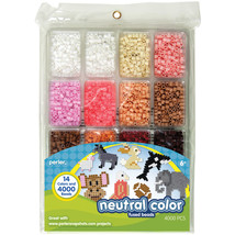 Perler Fused Bead Tray 4,000/Pkg-Neutral Color - £16.45 GBP