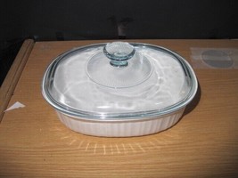 Casserole Dish, Corningware French White Stoneware Oval 1.5 qt.- 1.4 L, ... - £25.32 GBP