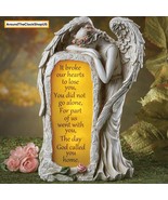 Solar Crying Angel Memorial Garden Stone Statue Grave Cemetery Beloved D... - $39.56 CAD