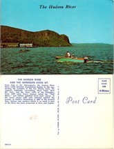 Montana Hudson River Hook Mountain Adirondacks Turquoise Boat Vintage Postcard - £7.34 GBP