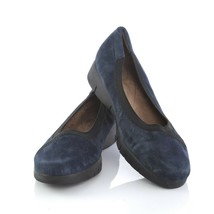 Clarks Artisan Blue Suede Loafers Ballet Flats Comfort Shoes Womens 8 M SN 16734 - £31.49 GBP