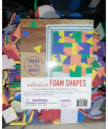 Multicolor Adhesive Foam Shapes 4oz Making in the Moment Triangle Heart Square - £4.79 GBP