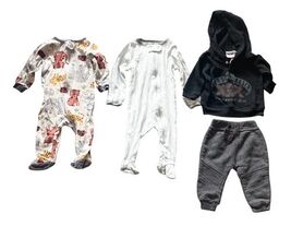 Baby Boy Clothing Lot 0–3M Gerber Guns N Roses Star Wars Cat & Jack 11pc E image 2