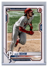 2021 Bowman Paper Baseball #2 Alec Bohm RC Philadelphia Phillies Rookie - £1.01 GBP