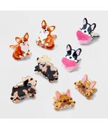 Cat &amp; Jack Girls 8pk Puppy Mini Claw Hair Clips Solid Colors - €9,04 EUR