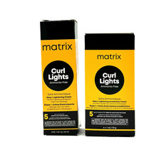 Matrix Curl Lights Step 1 &amp; 2 Lightening Cream 2 oz/Accelerator Cream 1 oz 6 Pks - £23.22 GBP