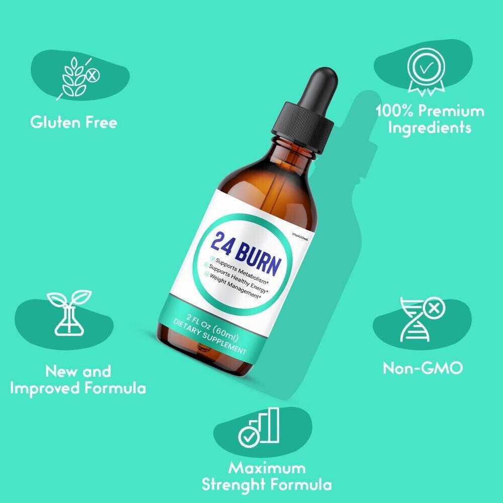 1 Pack 24 Burn Liquid Supplement, All Natural Formula for Men and Women Item image 5