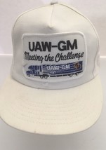 VTG Patch UAW-GM Meeting The Challenge Big Rig Semi Trucker Hat Employee USA Cap - £18.52 GBP