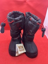 New With Tags Merence Black Red Toddler Snow Boots Size 7.5 - £12.46 GBP