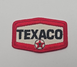 Vintage Texaco Gas &amp; Oil Red &amp; White Embroidered Sew-On Patch - £7.28 GBP