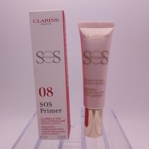 CLARINS SOS Face Primer 08 ROSY GOLD PEARLS 1oz - $19.79