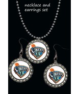 NewYork Liberty New York earring Earrings and necklace set great gift wnba - $12.15 CAD