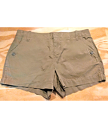 Old Navy Tan Brown Khaki Casual Cotton Blend Shorts Size 2 Button Up - $9.40 CAD
