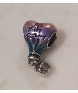Happy birthday balloon silver charm for Pandora bracelet  - $22.00