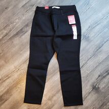 New Levi Strauss Gold Women's Mid Rise Skinny Black Soft Stretch Jeans S... - $19.65