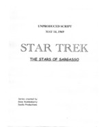 STAR TREK: THE STARS OF SARGASSO unfilmed 1969 repro TV series script - $21.99