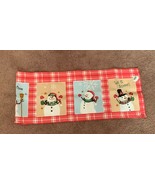 Collections Winter Snowman Design Table Runner 76 x 13 Inch Frosty Brand... - £10.27 GBP