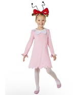 Cindy Lou Who Halloween Costume Girls 2T Pink Dress Headband Dr Seuss NEW - $509.76 MXN