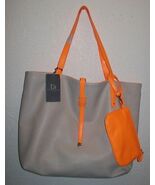 Danielle Nicole &quot;Sydney&quot; Reversible Tote with Neon Trim +WRISTLET NEW - $1,371.47 MXN