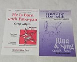 Chorale Christmas Sheet Music Lot of 11 Religious and more - £12.01 GBP