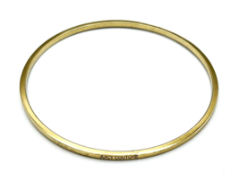 Juicy Couture Gold Tone Brass Stackable Slim Bangle Bracelet - £15.03 GBP