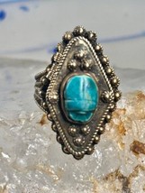 Poison ring Scarab Boho ring size 6.75 sterling silver women - $146.52