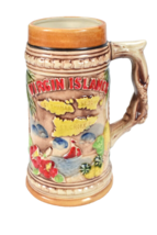 Vintage Tiki Virgin Islands Colorful Beer Mug Decorative Stein Japan - £34.94 GBP