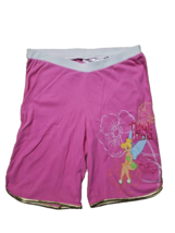 Disney Tinkerbell Pink Lounge Yoga Shorts Women Large NEW w/ Tag Free Shipping - £10.11 GBP