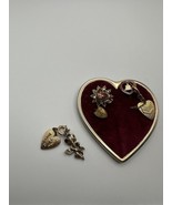 Antique Women of the MOOSE Heart Brooch and Charms  BB5 - €32,13 EUR