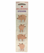 Mrs Grossman Vintage Stickers Pink Pigs Oink Farm Barn Sticker Sheets 20... - €6,92 EUR