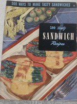 500 Tasty Sandwich Recipes Cookbook No. 14 Culinary Arts Institute - £5.89 GBP